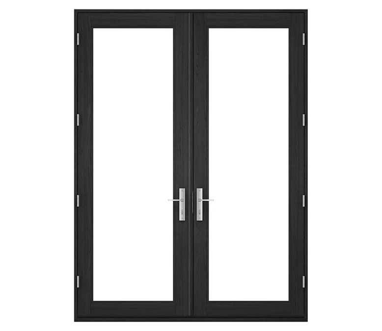 Pella Reserve Contemporary Wood Hinged Patio Door in Buffalo